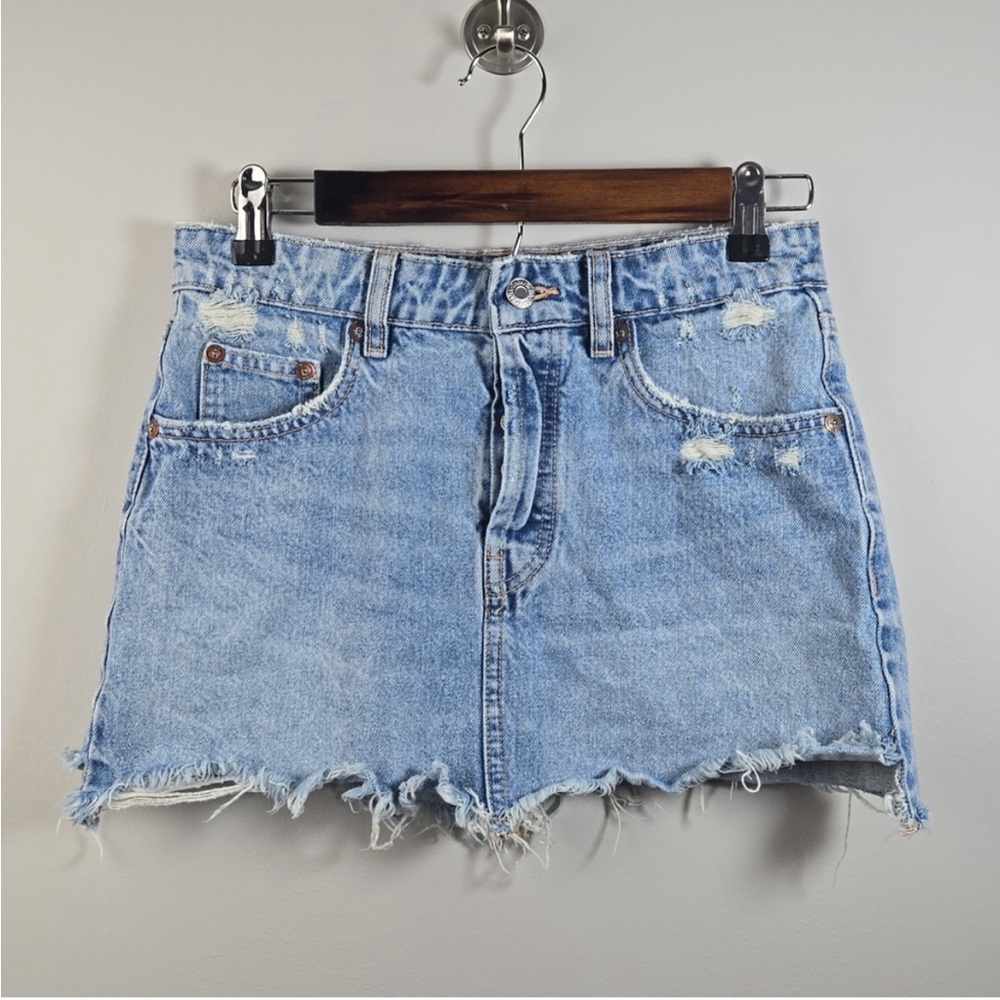 Zara Denim Jean Skirt XS
